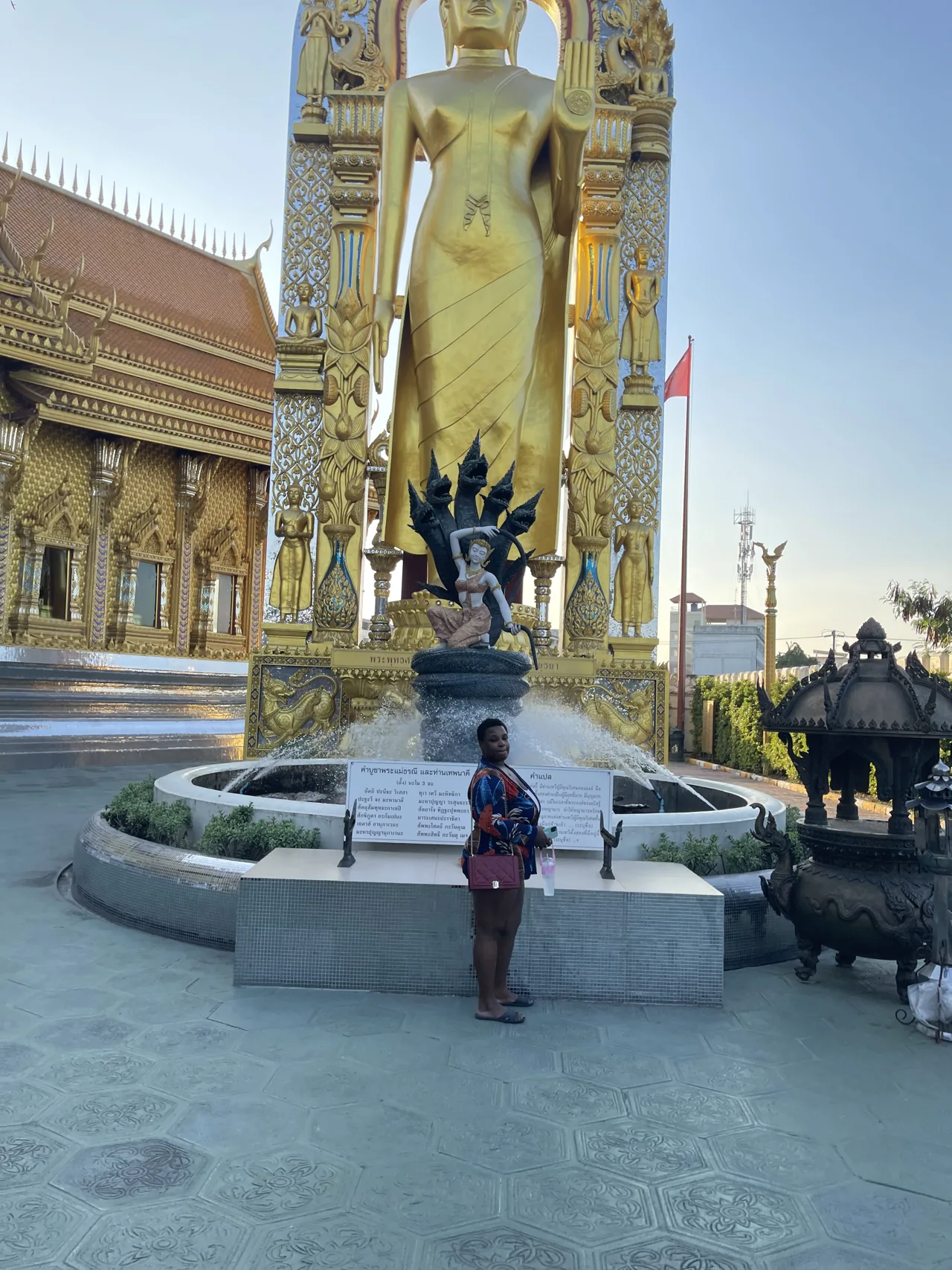 Exploring a grand temple